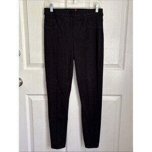 SPANX Black Womens Stretch Skinny Jeans Pants size Medium Back pockets Shapewear